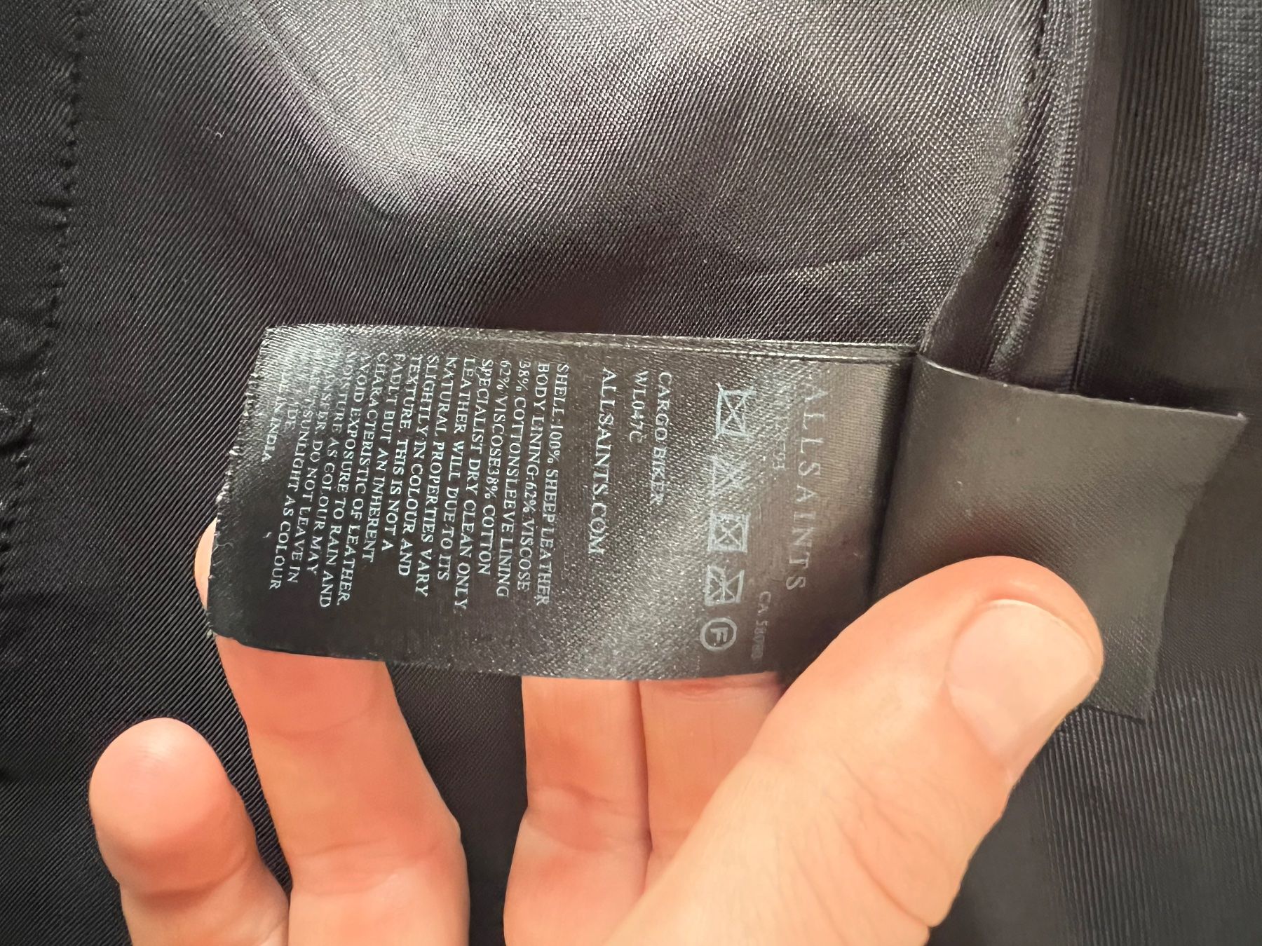Giacche: All Saints Lederjacke in Schwarz – Usato da Port venduto da lau_pdf5 3