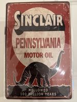 Vintage Sinclair Öl Blechschil
