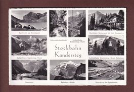 Stockbahn KANDERSTEG - 9 Bilder - 1963