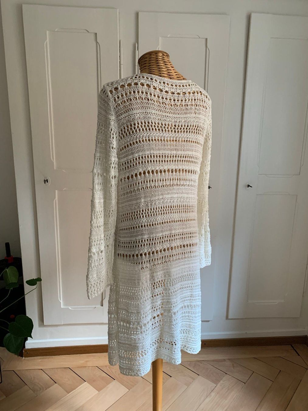 Vestiti: Shabby Chic Strickkleid offweiss - M – Usato da Zürich venduto da Diazaio 2