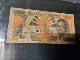 Banknote Tanzânia 1993