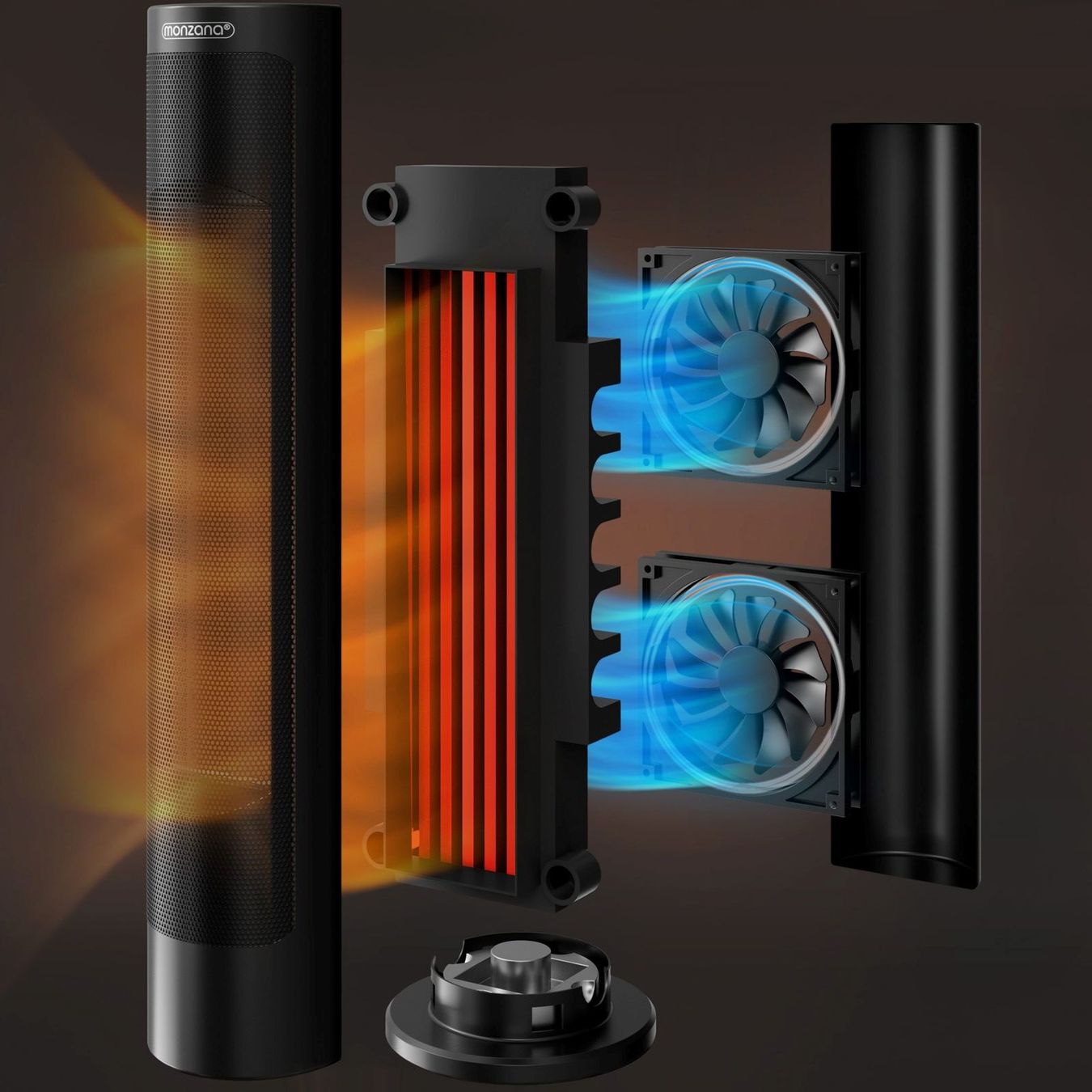 Heizgeräte: Heizlüfter Schwarz Keramik 2.000W – Neu und originalverpackt aus Winterthur von aredo 5