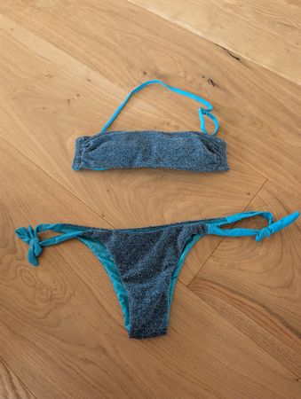 Glitzer Bikini 👙 Sommer Pool Strand Neuwertig Gr M türkis