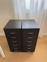 2er Set Schubladenschränke schwarz, sehr gut erhalten!