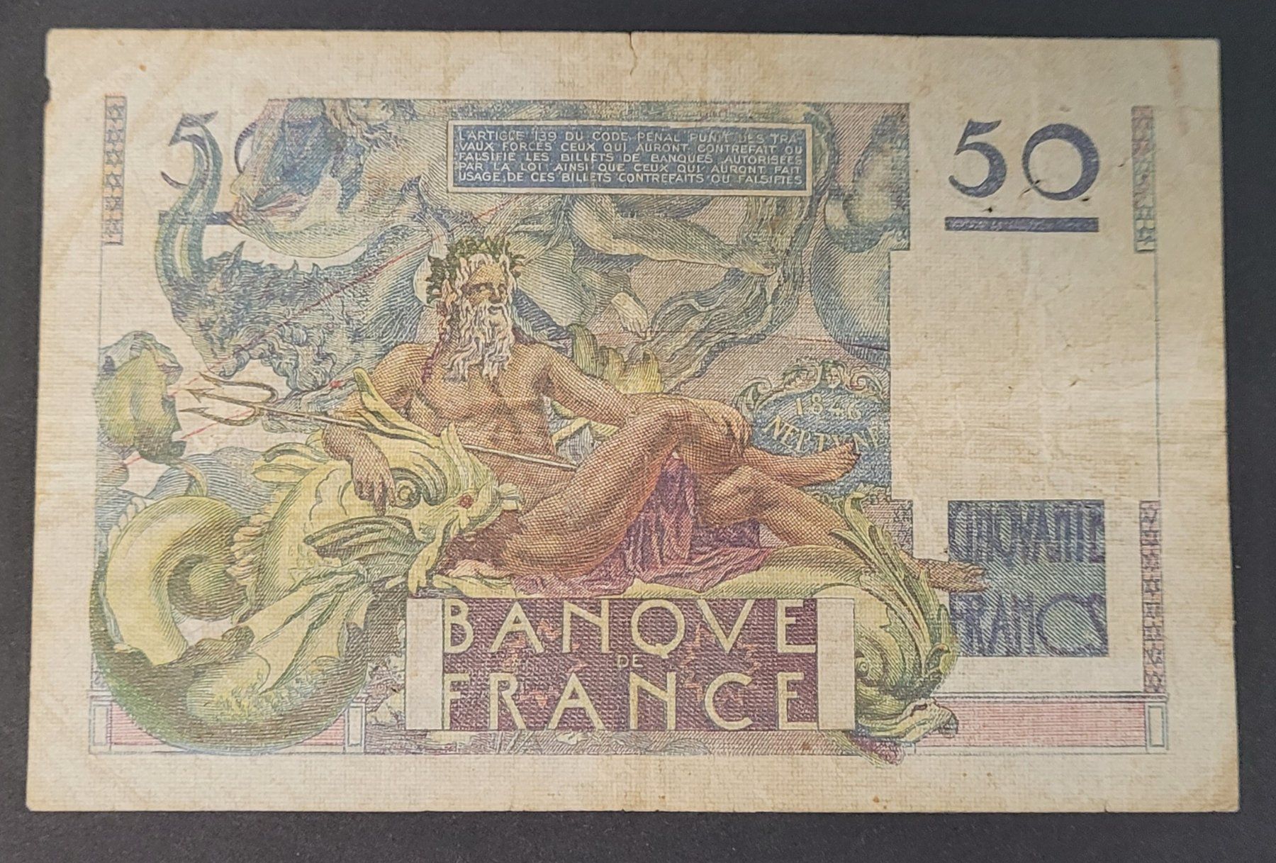 Banconote: 50 FRANCS / FRANKREICH 1950 – Usato da Mumpf venduto da antonio_schweiz_961 1