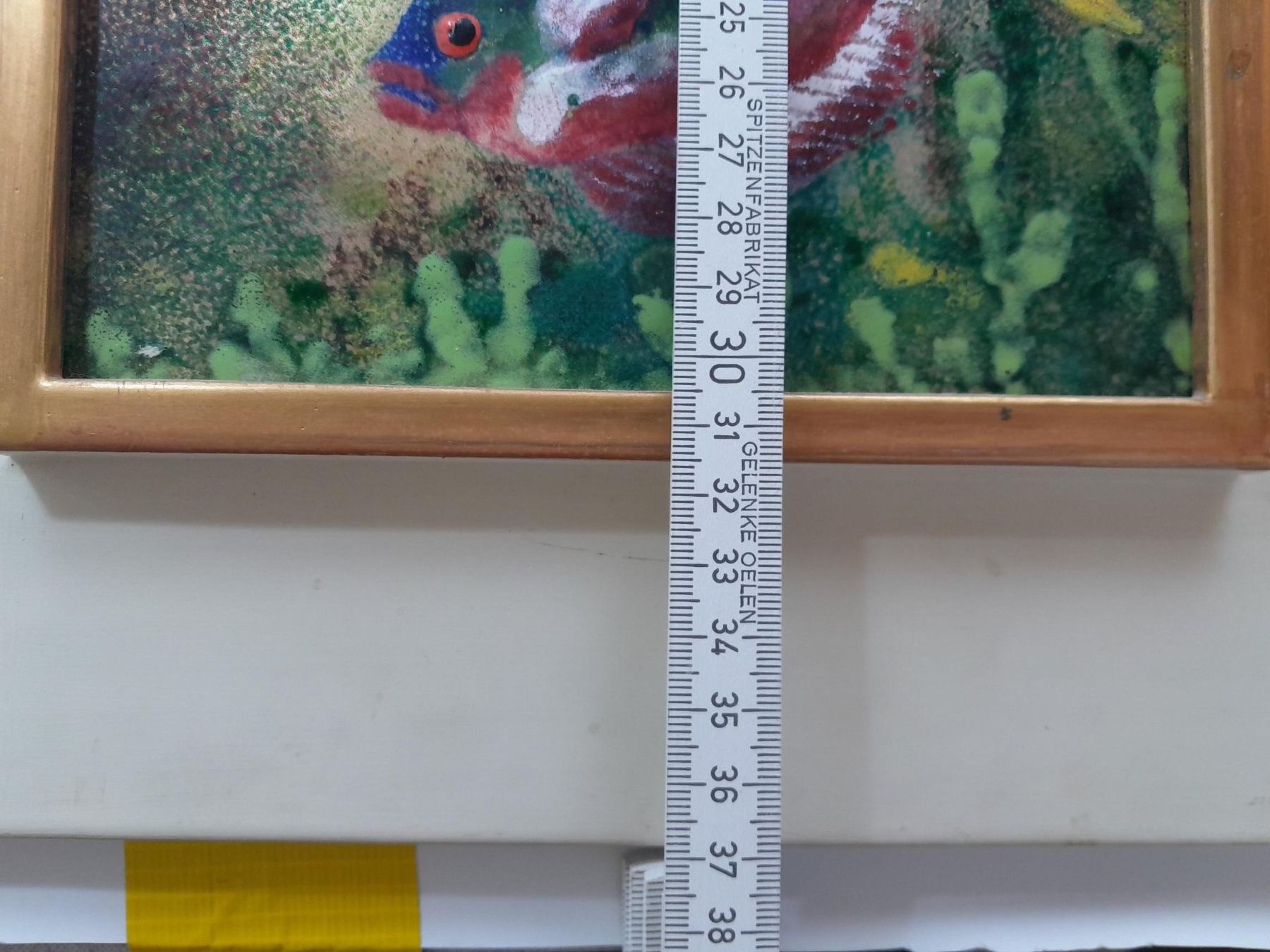 Poster & Bilder: Wunderschönes Emaille / Email - Fischbild - Bild - Kunstwerk – Gebraucht aus Männedorf von Bel-view 5