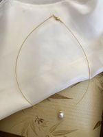 10mm Süsswasserperle Anhänger mit Chocker/echte