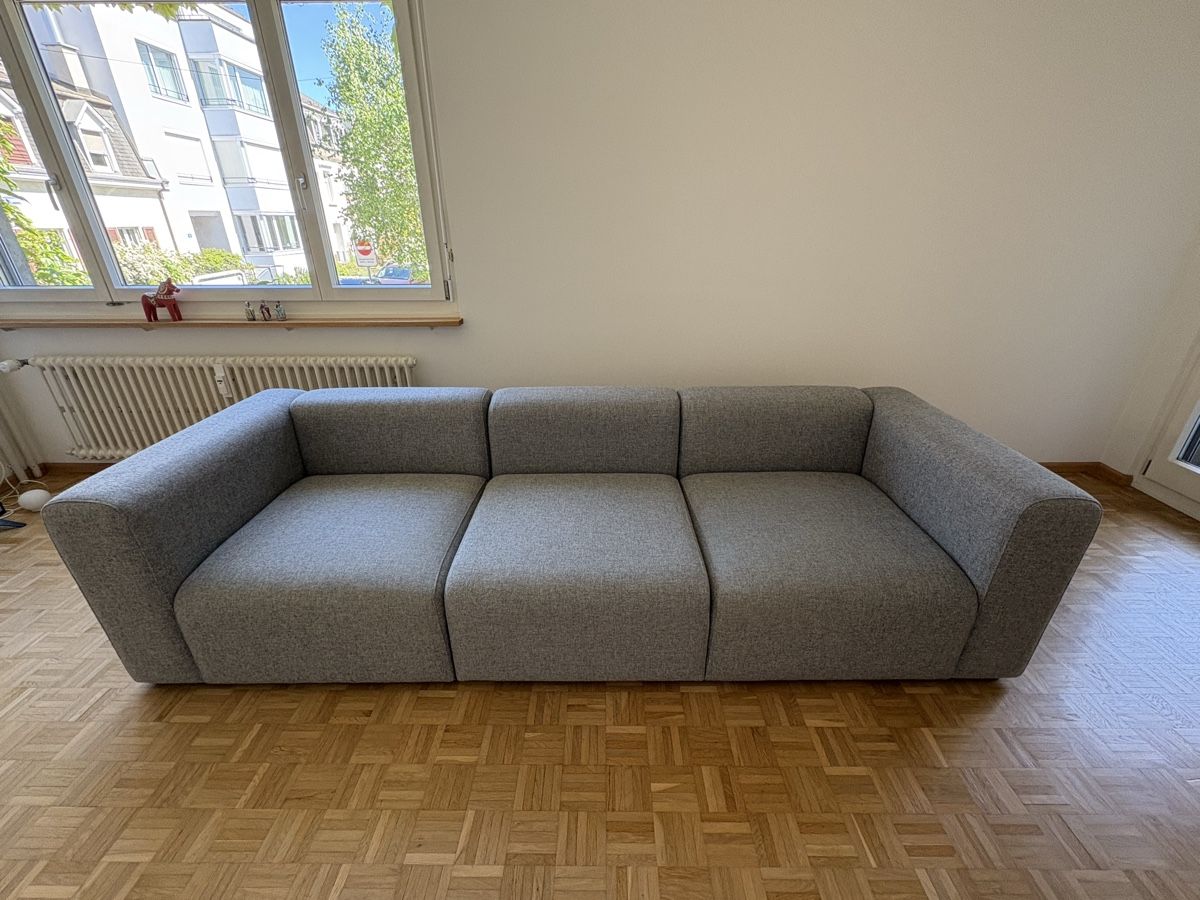Hay Divani: Hay Mags 3er oder 2er Sofa mit Sessel grau – Usato da Basel venduto da goofy2011