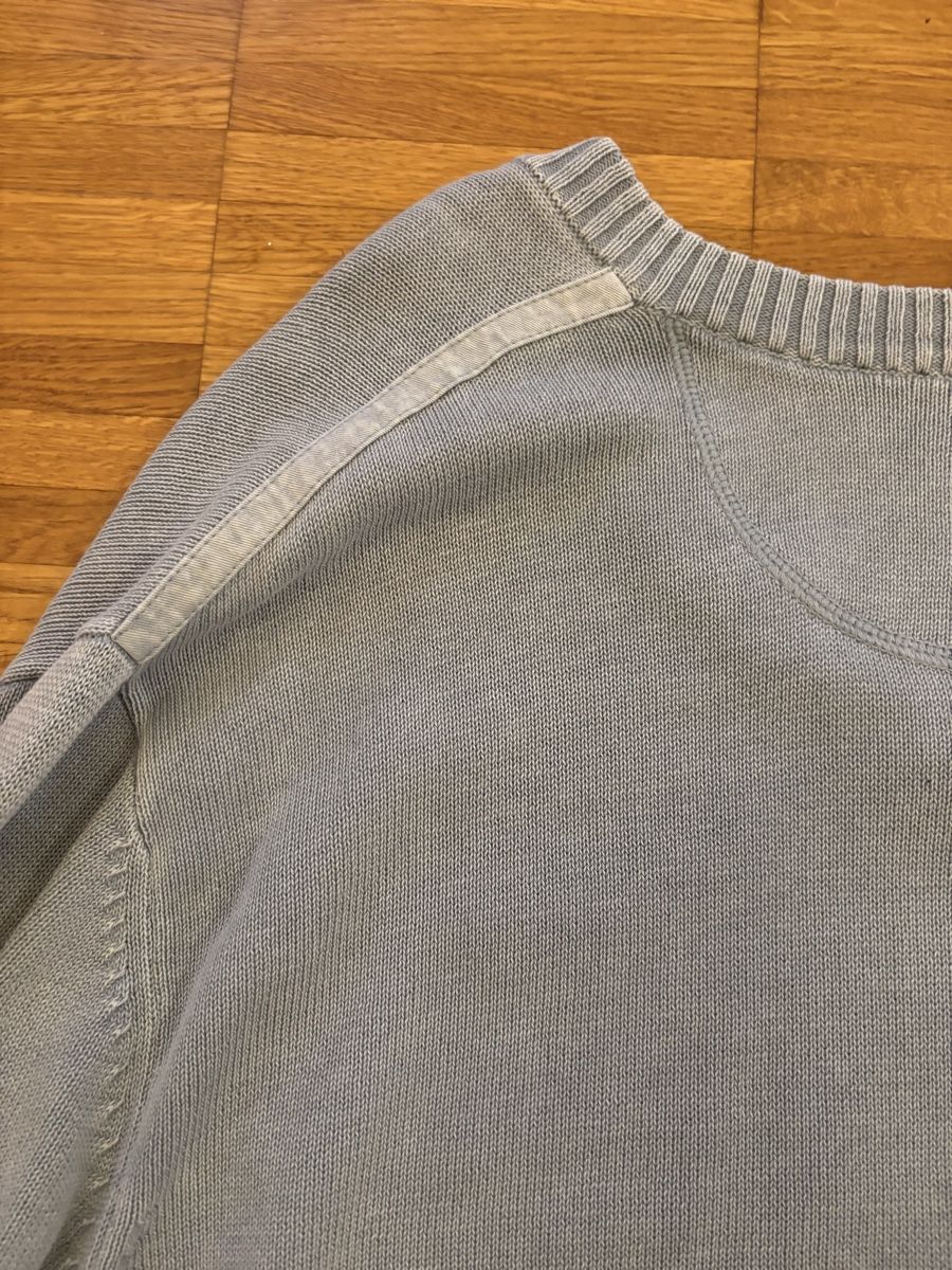 Lacoste Maglioni & Felpe: Lacoste Vintage Pullover, hellgrau/bl, V-Ausschnitt, L/XL – Nuovo (secondo la descrizione) da Langenthal venduto da hih_sfd7 4