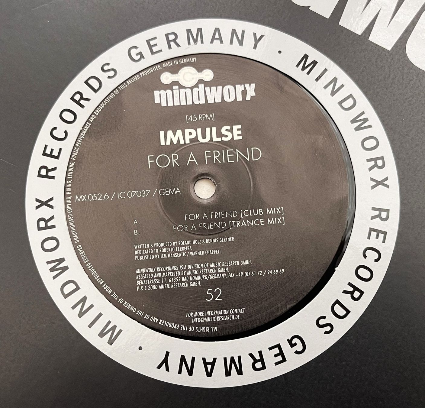 Dischi in vinile: Impulse - For A Friend (Vinyl 2000) – Usato da Oftringen venduto da Vucki 2