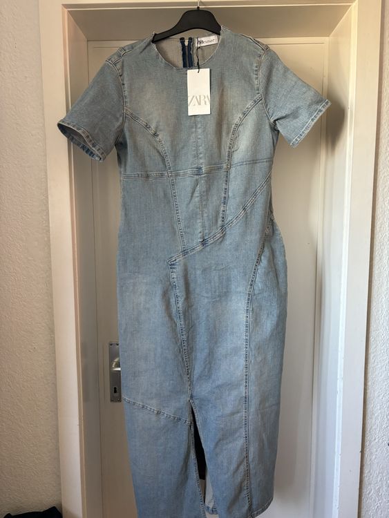 Robe Zara Neuve En Taille 8 - Couleur Marine, Longueur Genoux, Coupe A-line
