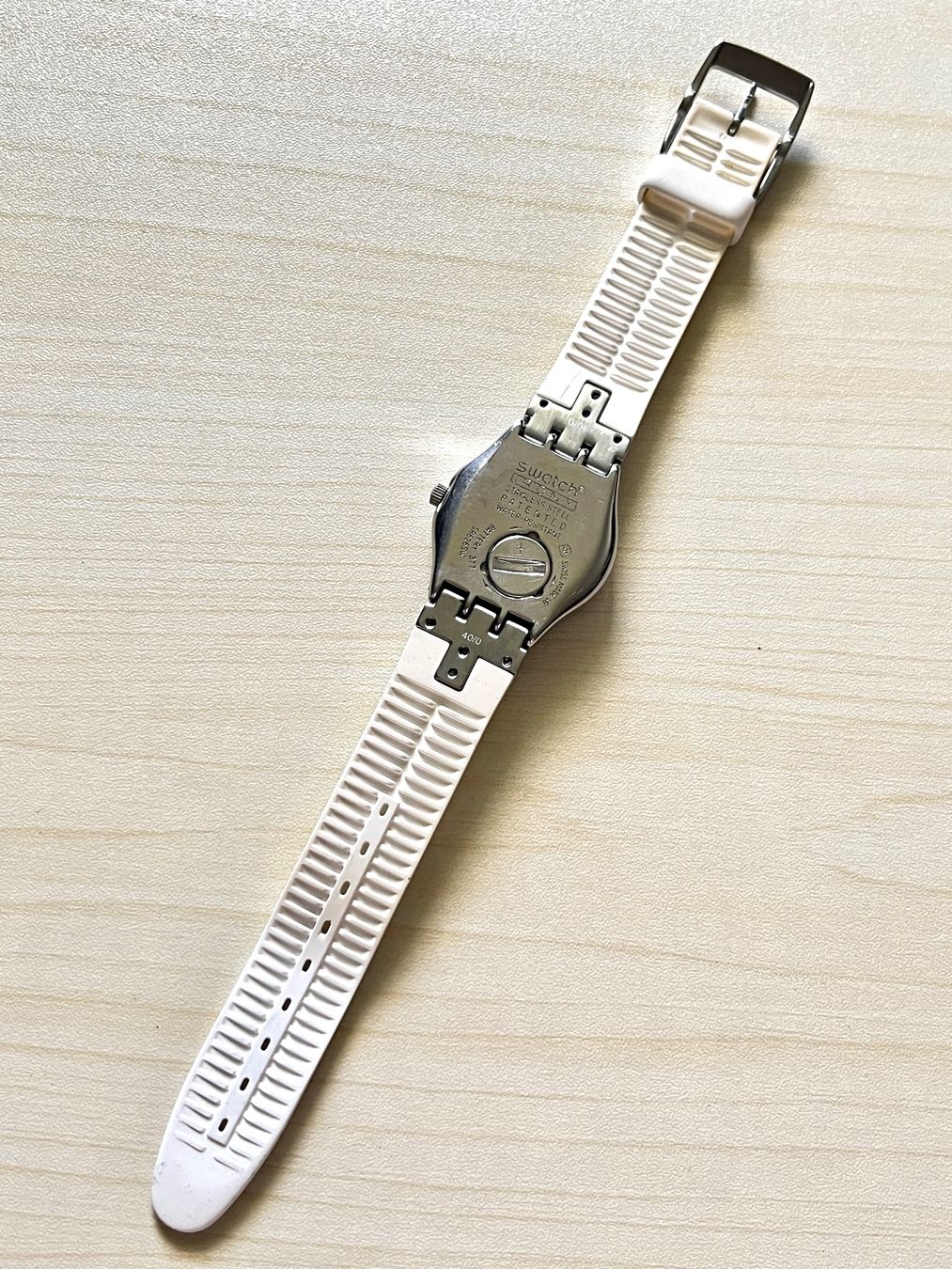 Swatch Orologi: Swatch Uhr Damen weiss mit Steinen – Usato da Grenchen venduto da chththl 6
