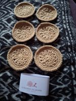 Disque démaquillant (6) fibres bambou fait main crochet