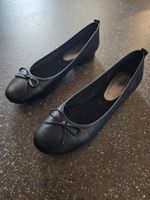 Tamaris Ballerinas Leder schwarz Grösse 42 guter Zustand