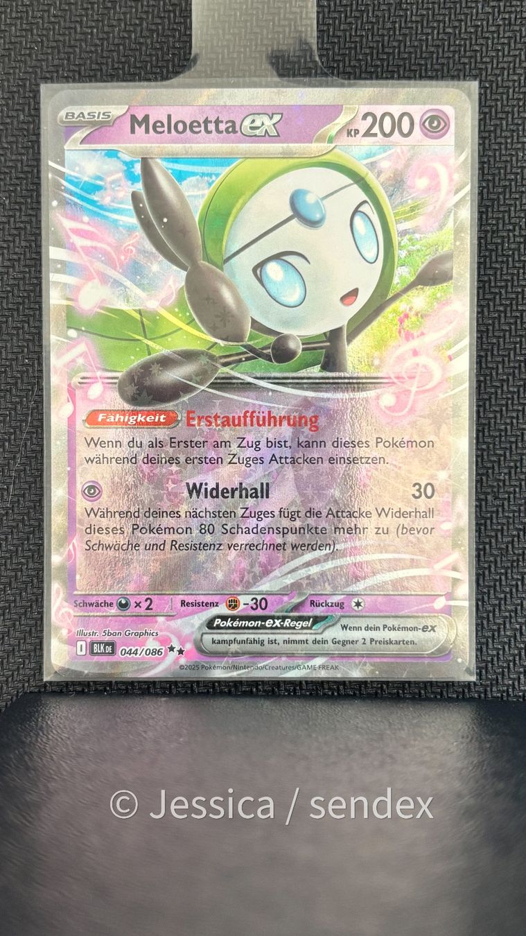 Pokémon Sammelbilder & Trading cards: Meloetta ex (BLK DE 044/086) – Neu (gemäss Beschreibung) aus Herisau von jes_q9mj