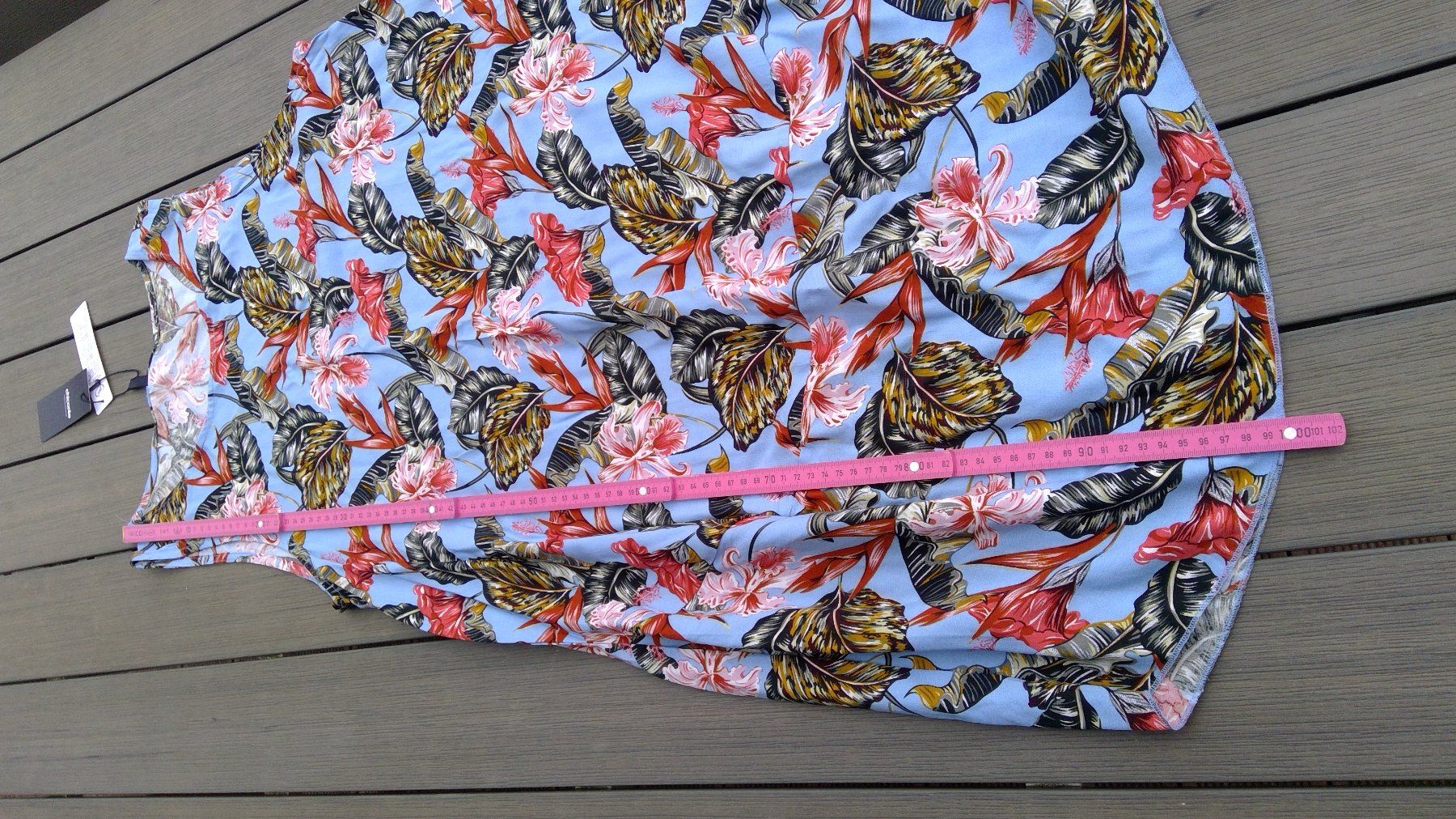Vestiti: Robe ballon bleu clair à fleurs, taille M/L, viscose, NEUF – Nuovo e nell'imballaggio originale da Agiez venduto da chouchanelle 5