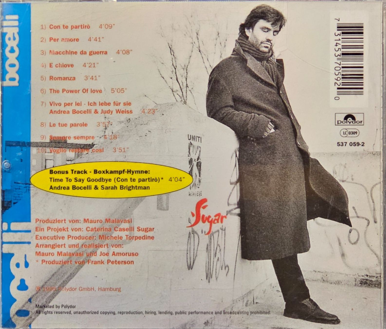 CD: Andrea Bocelli - Bocelli – Usato da Wahlen b. Laufen venduto da Cg10 2