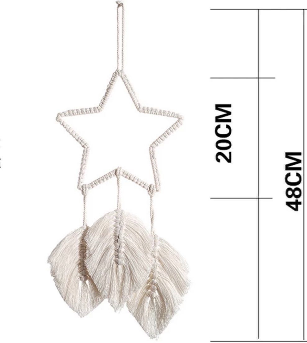 Tutte le decorazioni: Makramee Stern mit 3 Blätter boho, NEU – Nuovo e nell'imballaggio originale da Lachen SZ venduto da Luxolino 3