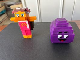 Minecraft Mc Donalds Grimace Ei und Birdie Wings Sammelfigur