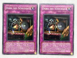 2x Dora des Schicksals Fallenkarte AST-DE102 1. Auflage