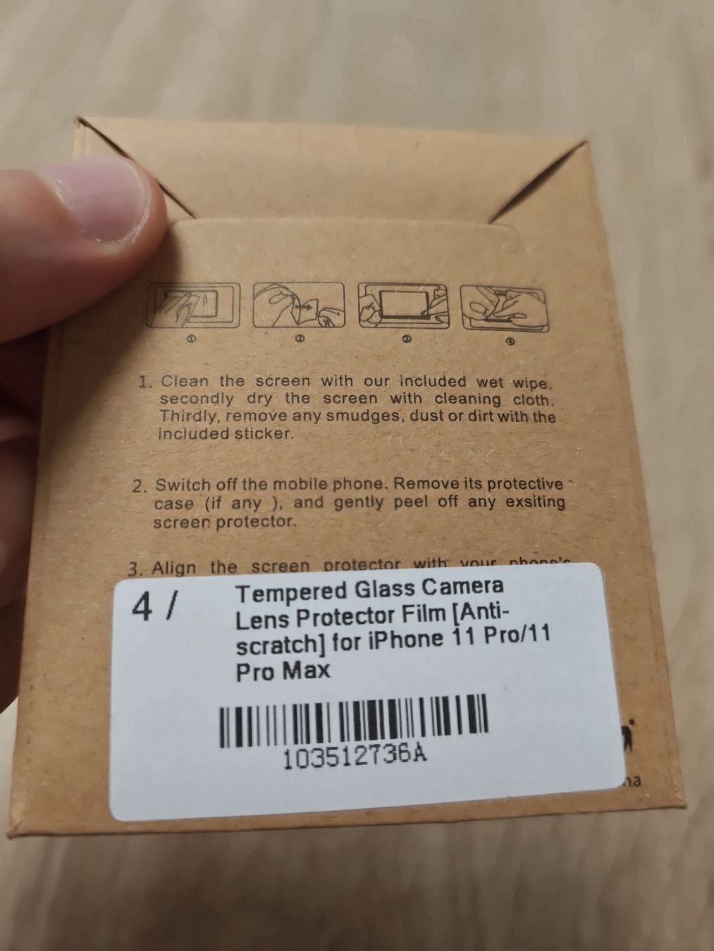 Bicchieri: iPhone 11 pro/pro max Panzerglas Kamera-Linse – Nuovo e nell'imballaggio originale da St. Antoni venduto da Animalisch 1