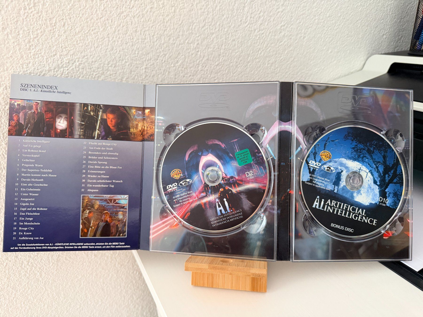 Tutti i DVDs: A.I. - Künstliche Intelligenz – Usato da Binningen venduto da samorga21 1