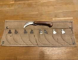 Antikes Taschenmesser Sackmesser Ledermesser Gärtnermesser