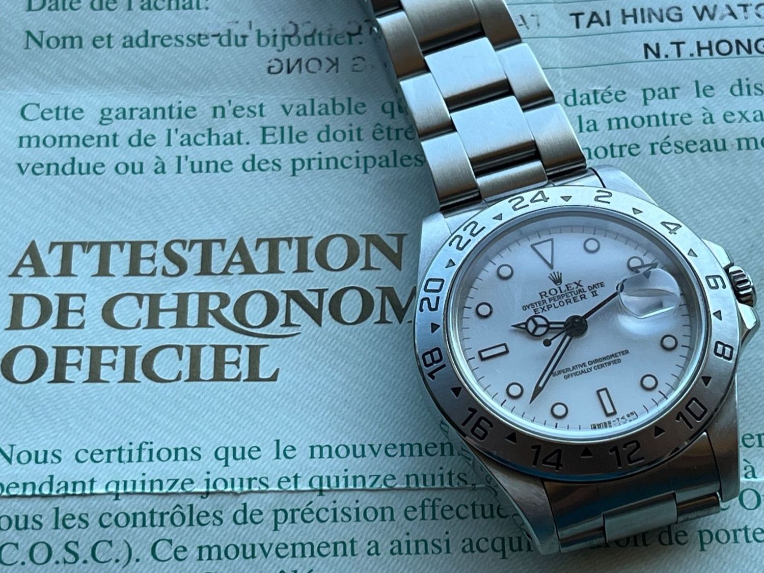 Rolex Montres: ROLEX EXPLORER II 16570 POLAR 1995 – D'occasion à Beinwil am See par watchfever 2