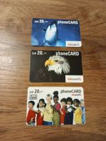 3 Telefonkarten telecomFL phoneCARD