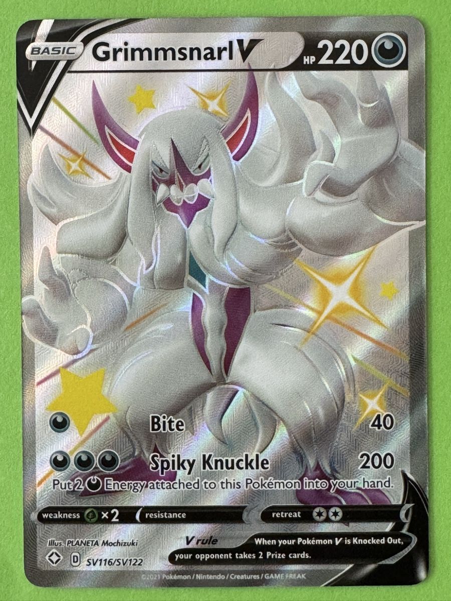 Pokémon Carte collezionabili: Pokemon Grimmsnarl V – Usato da Wettingen venduto da beki14