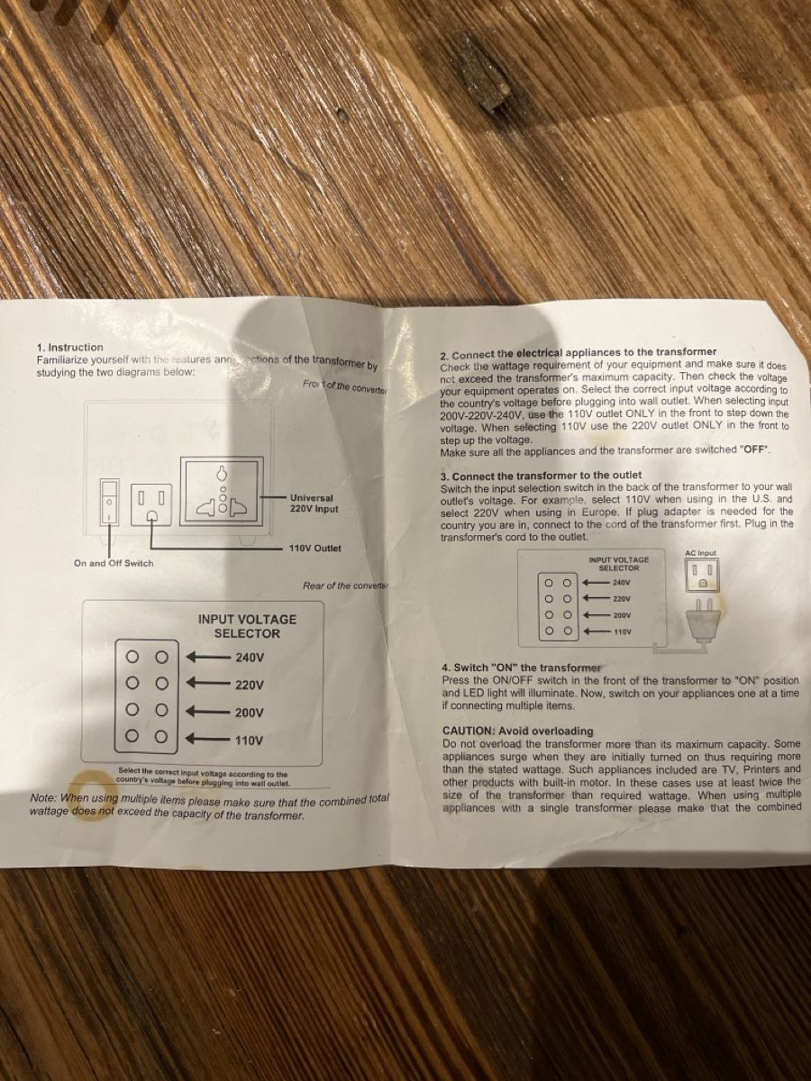 Konverter: Transformateur 110 volt – Gebraucht aus bercher von lephys75 2