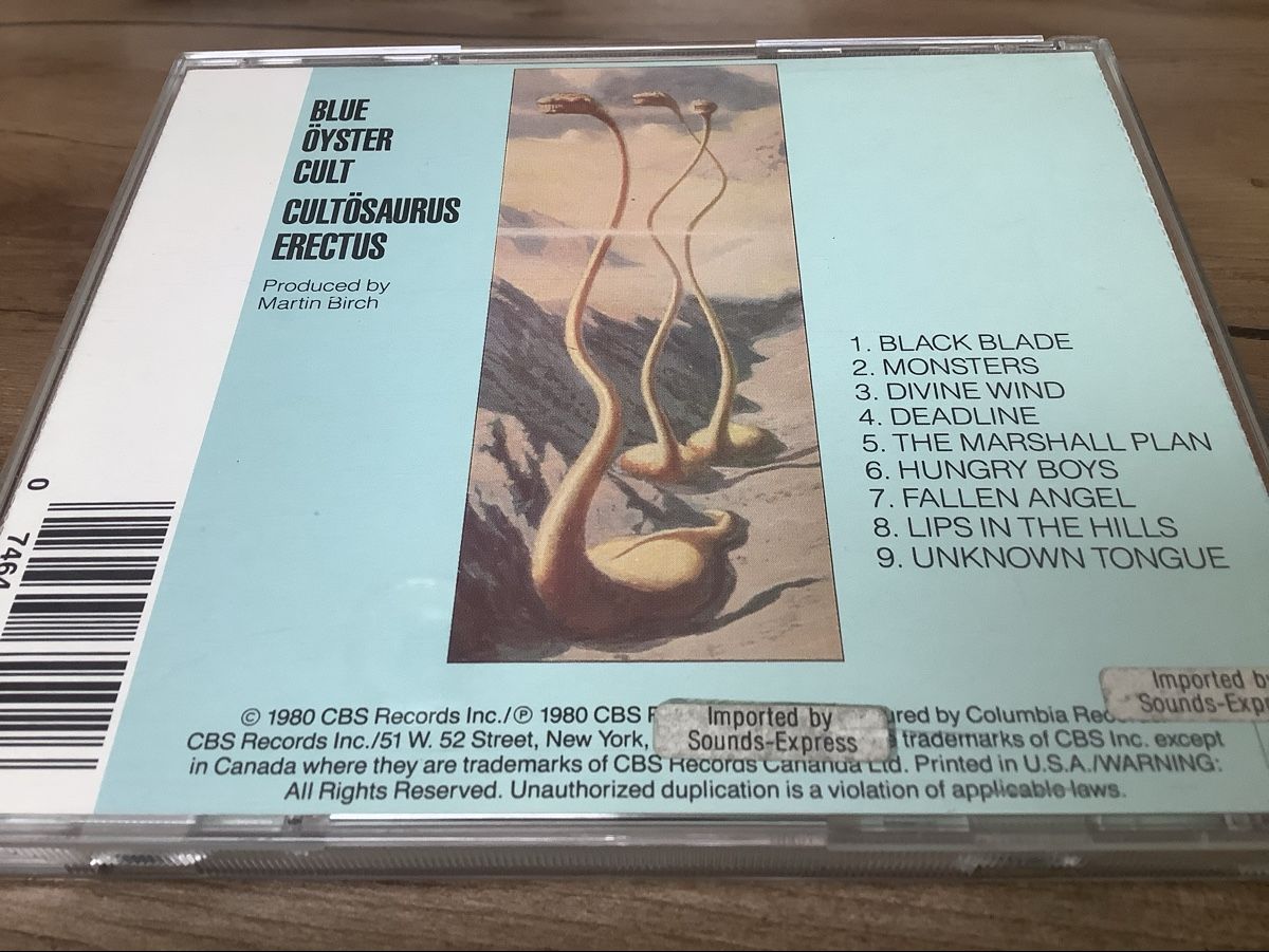 CDs: Blue Öyster Cult - Cultösaurus Erectus CD – Gebraucht aus herzogenbuchsee von HIFIANER 1
