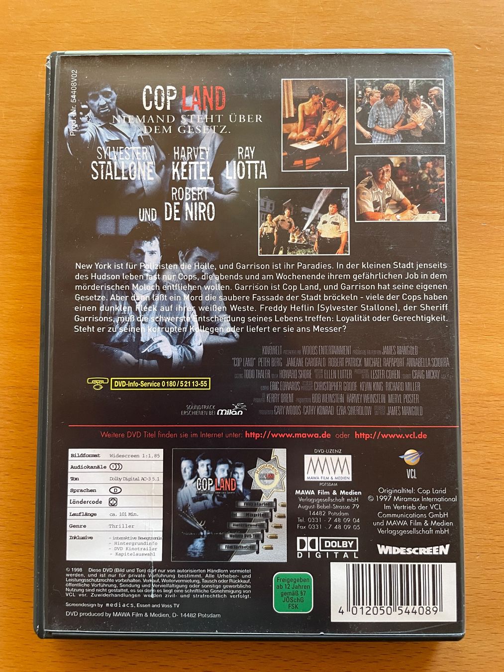 Tutti i DVDs: DVD Cop Land mit Sylvester Stallone – Usato da Rickenbach BL venduto da Morlog 2