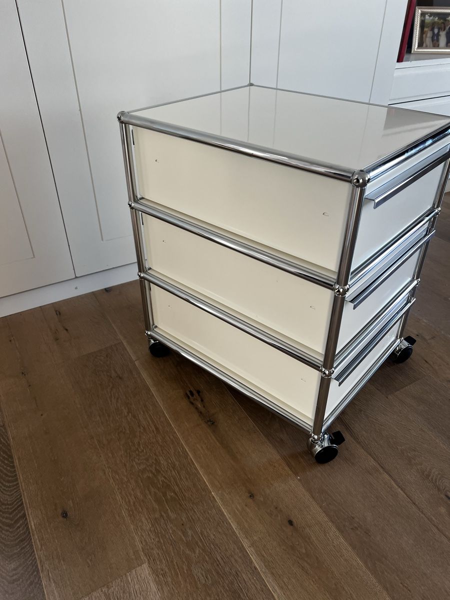 USM Banconi: Usm Haller Rollcontainer Chrom Weiss Schubladen  – Usato da Badzurzach venduto da Sternen88 4