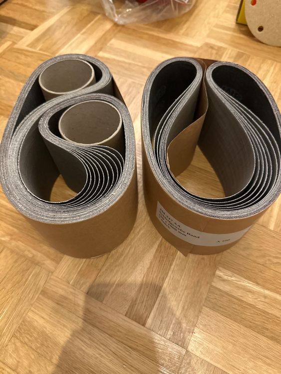 5 Stück 3M Trizact 237AA Schleifband 40x760 Mm – Körnung A065 (P280), Aluminiumoxid, Für Metall-Finish & Entgraten