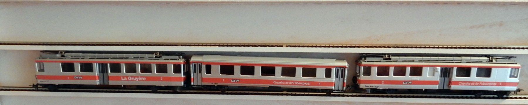 Bemo Trains électriques: Hom- Bemo  - "GFM"  Rame  Réversible de 3 éléments – D'occasion à Locarno par Gudrun2