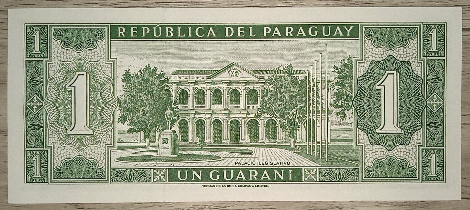 Banconote: Paraguay 1 Guarani 1952 UNC – Nuovo (secondo la descrizione) da Cousset venduto da Patricio77 1