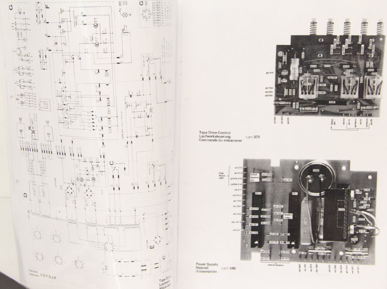 Revox Apparecchi a nastro: Revox A 77 Schaltungssammlung D, F, E – Usato da Dittingen venduto da C-Zero1-E 1