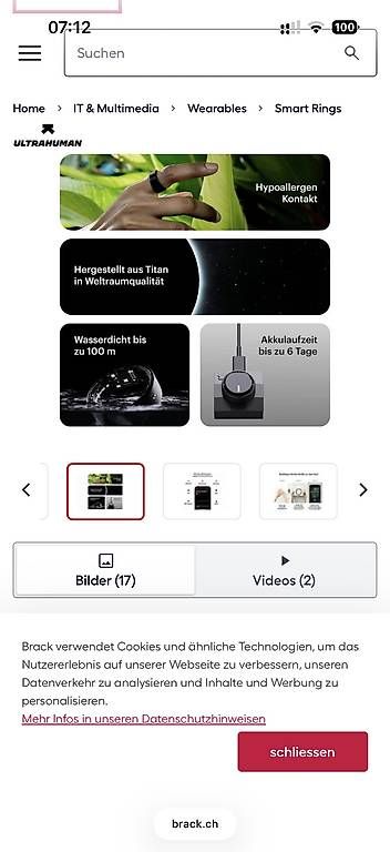 Ringe: Smartring Ultrahuman Air Grösse 09 – Neu und originalverpackt aus Baden von dom_xzn2 4