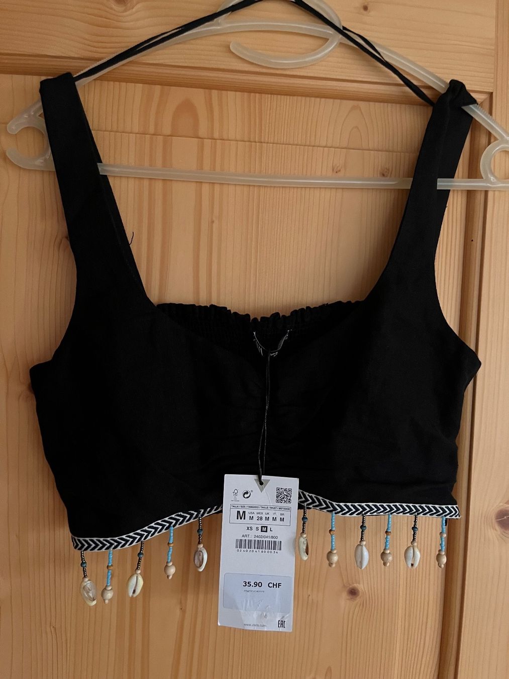 Zara Top: Zara Cropped Top Gr. M – Nuovo e nell'imballaggio originale da Wädenswil venduto da Iana32 1