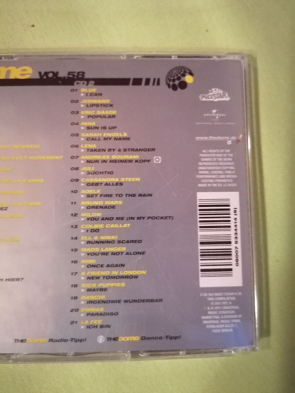 CD: The Dome Vol 58 Doppel-CD – Usato da Hägendorf venduto da Fiooo 2
