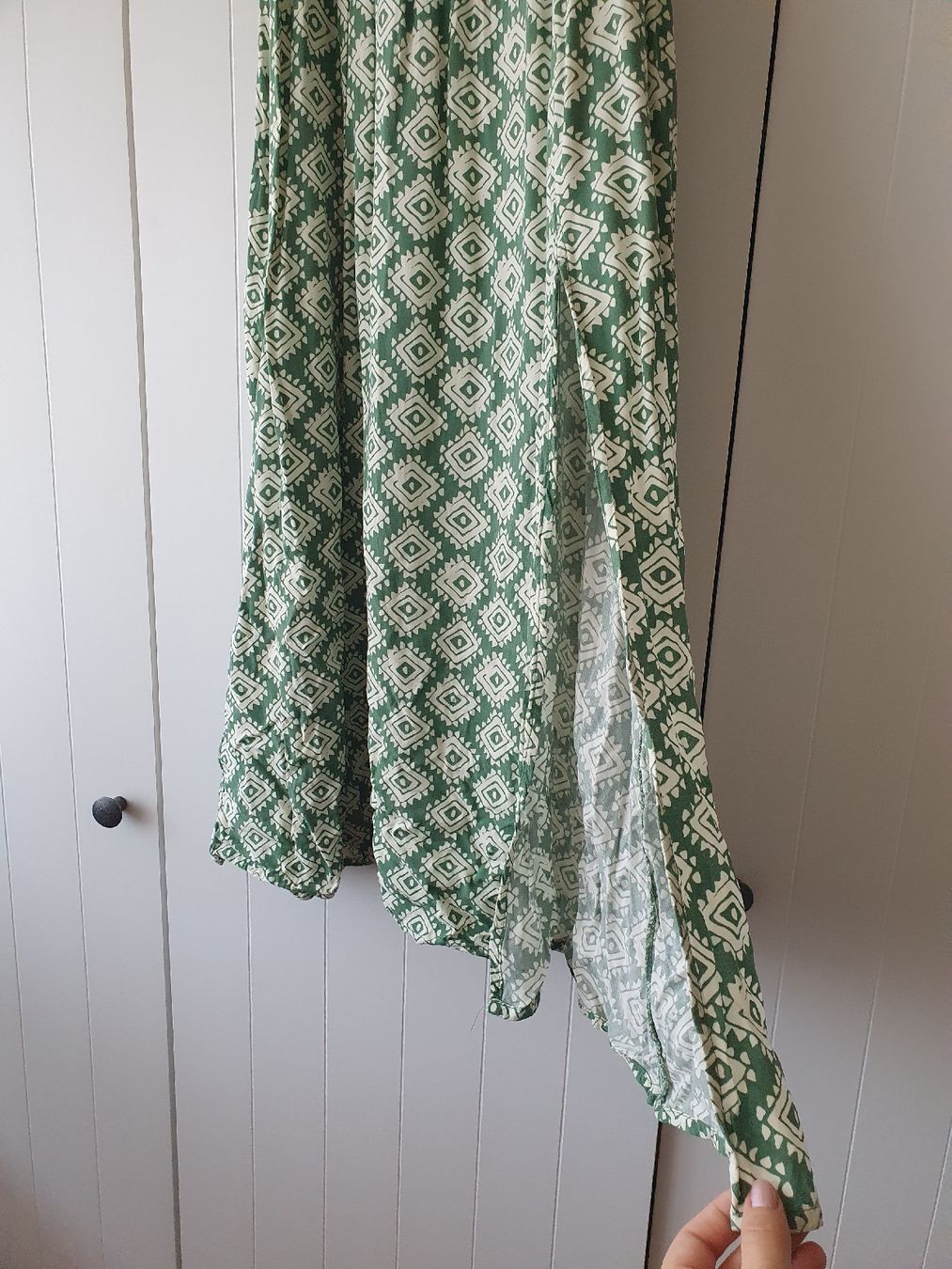 Robes: Grünes Maxikleid mit Muster S/36 – Neuf (Voir description) à Wetzikon ZH par FundusFuchs 2