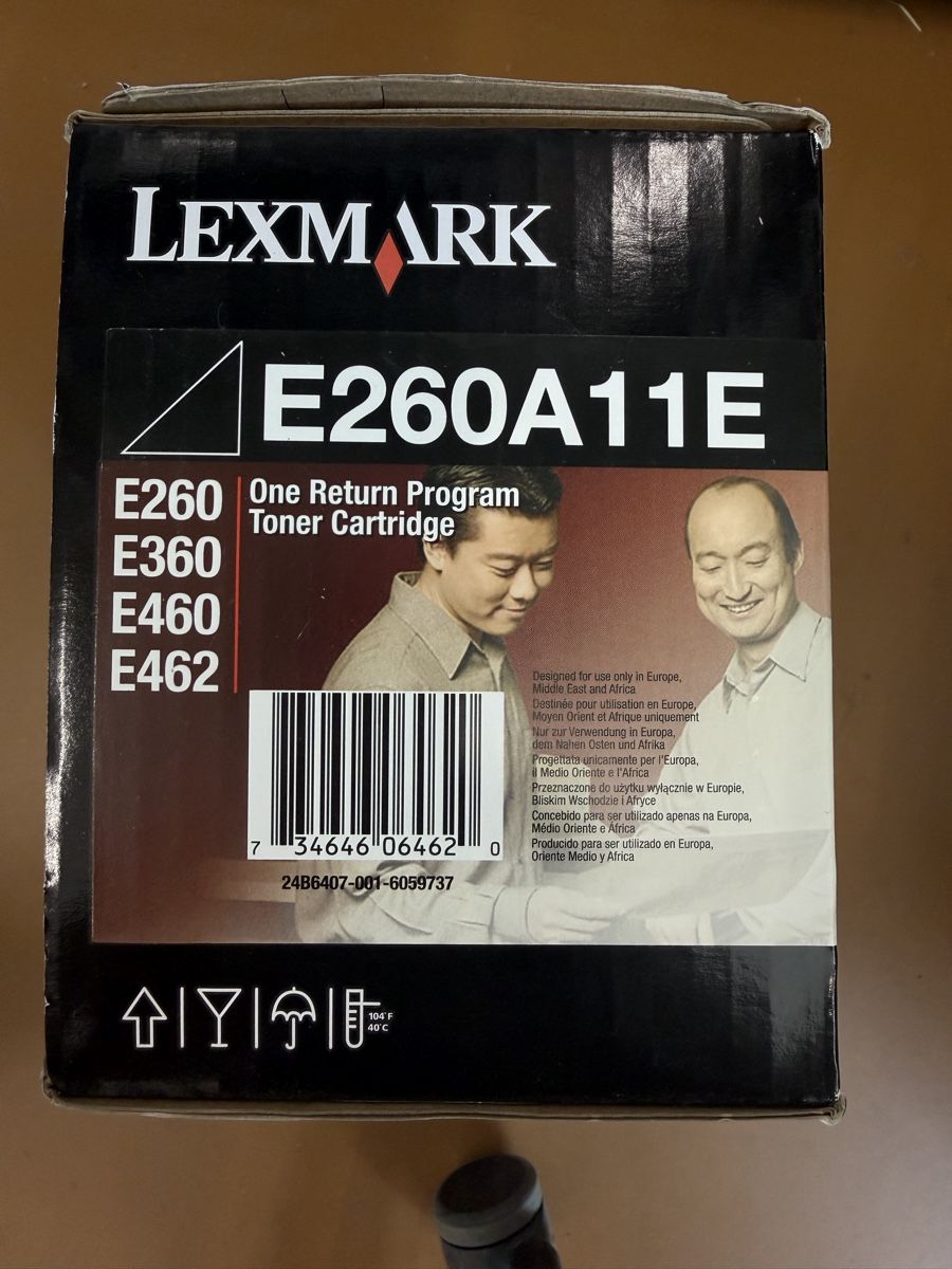 Lexmark Cartucce per stampanti & toner: Lexmark E260A11E Toner Black Neu Ungeöffnet – Nuovo e nell'imballaggio originale da Dietlikon venduto da ComdatAG