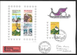 FDC Serie 753x-756x 2 Paare ET Bettlach 4.9.1987