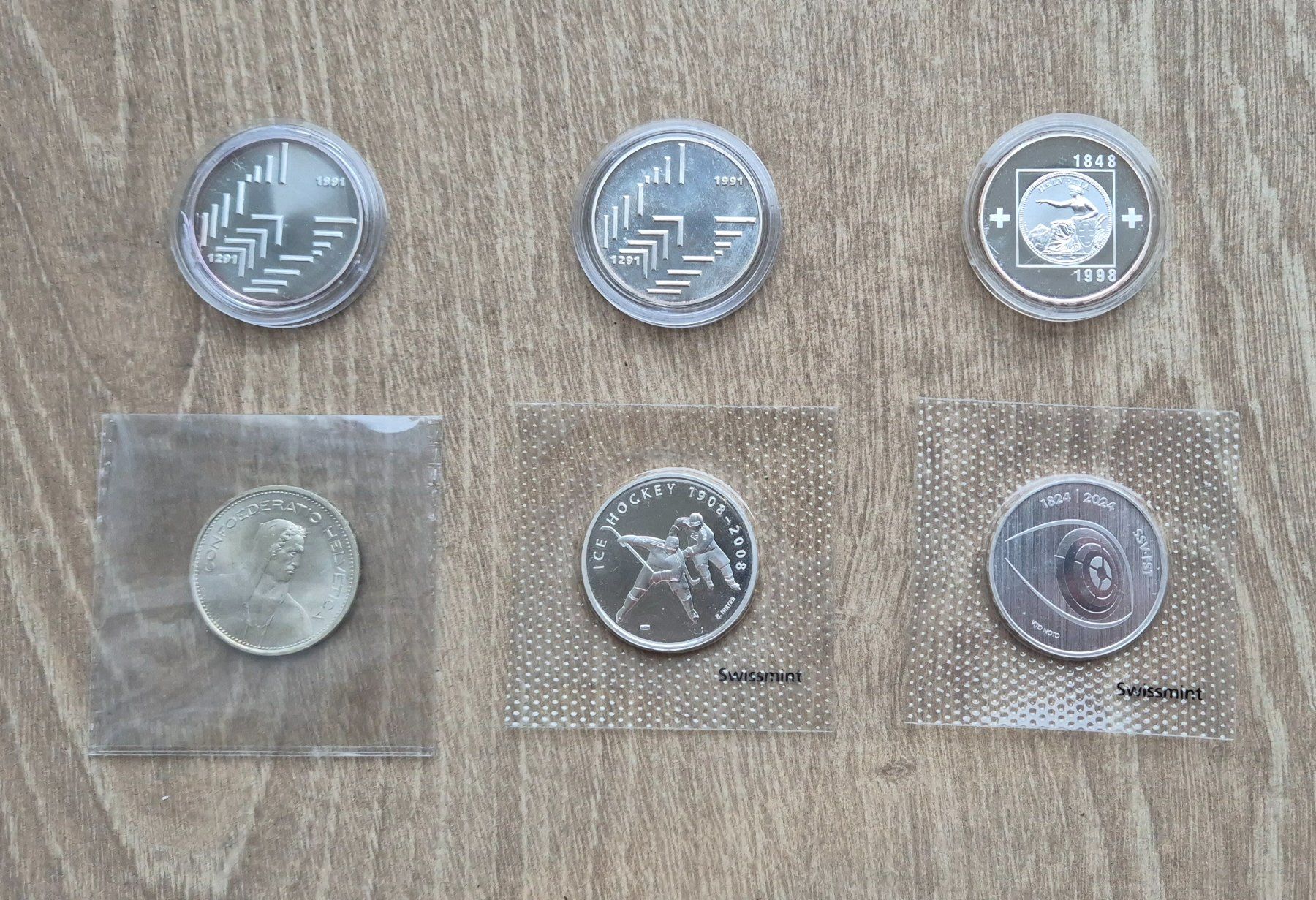 Tutti le monete: Schweizer Silbermünzen – Usato da Kaiseraugst venduto da Collect-A-Con