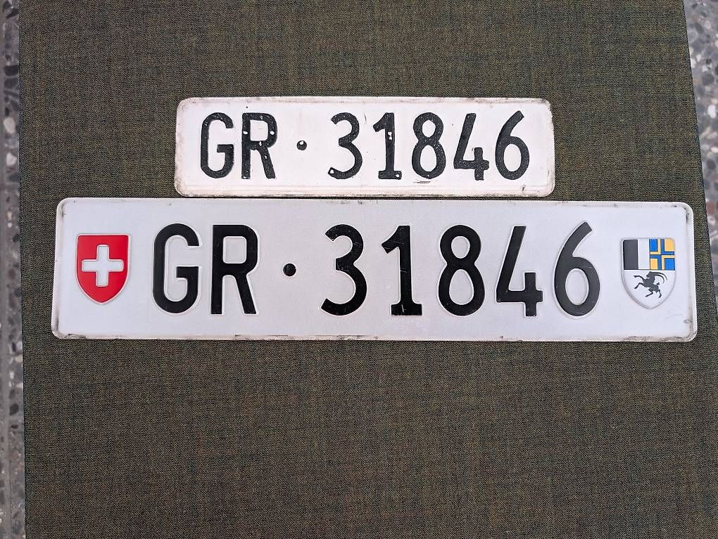 Ecriteaux: Kontrollschild GR 31846 – D'occasion à Trimmis par GianlucaB