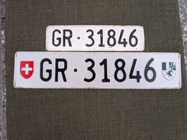 Kontrollschild GR 31846