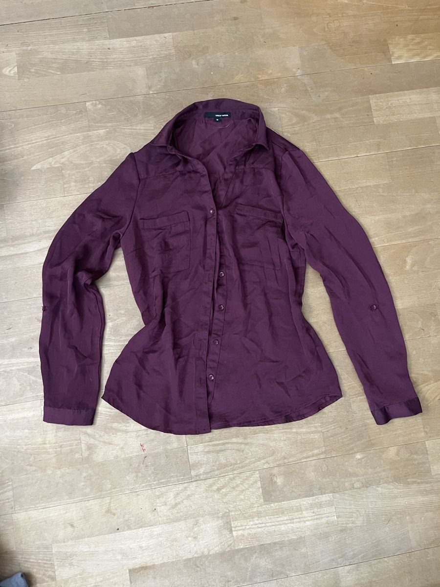 Tally Weijl Camicette: Lila/weinrote Bluse, Gr. M – Usato da Stäfa venduto da jo1735