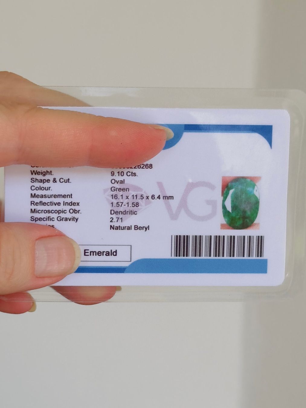 Pietre preziose: Certified  9.10 Ct – Nuovo e nell'imballaggio originale da Genève venduto da AWWA 7