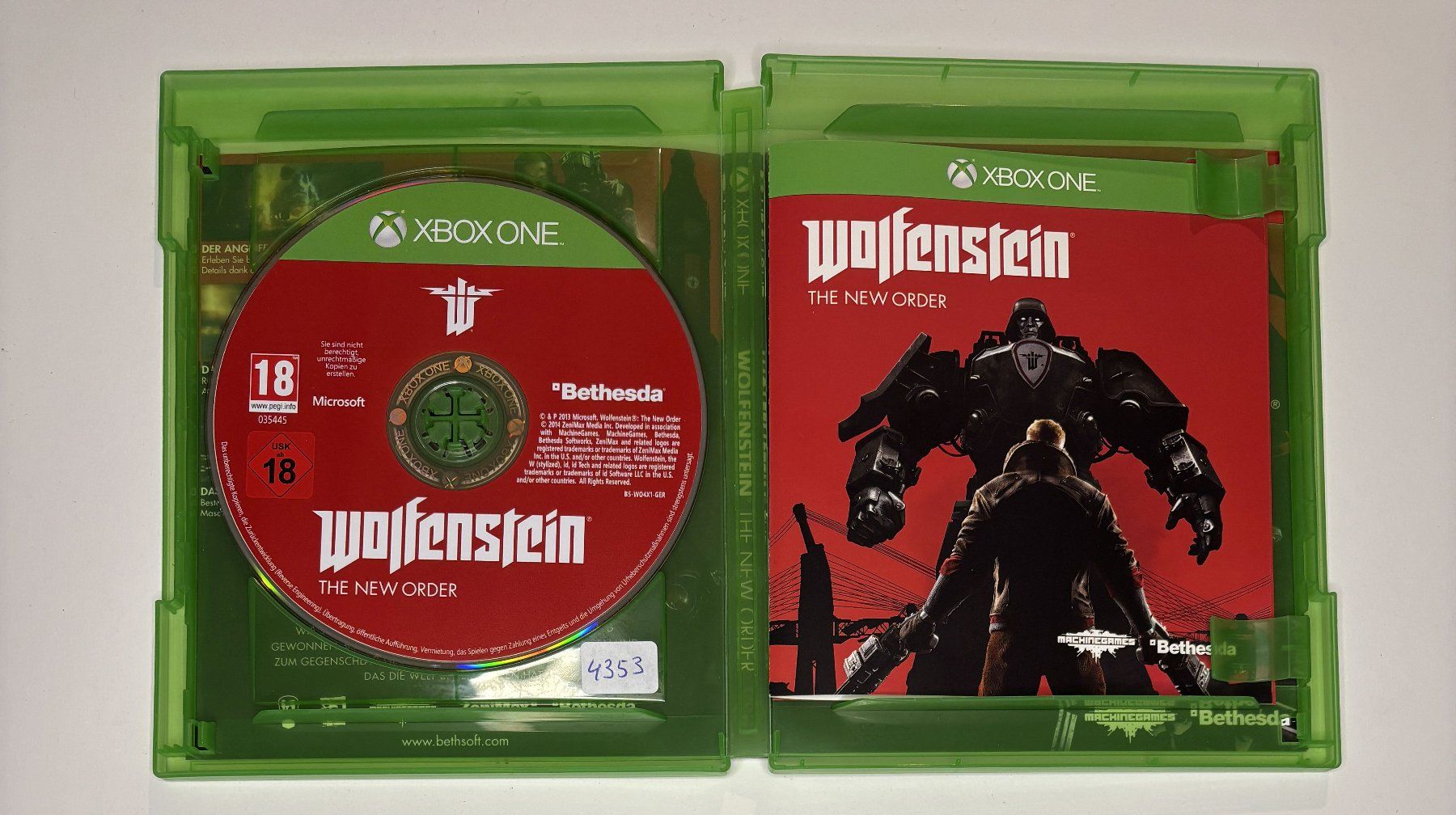 Giochi: XBOX One - Wolfenstein: The New Order – Usato da Allschwil venduto da Bullach 1